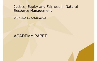 Academy Papers 1/2016- Justice, Equity and Fairness in Natural Resource Management