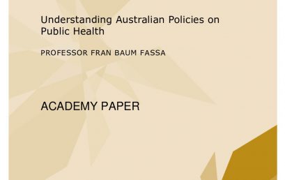 Academy Papers 3/2016- Understanding Australian Policies on Public Health