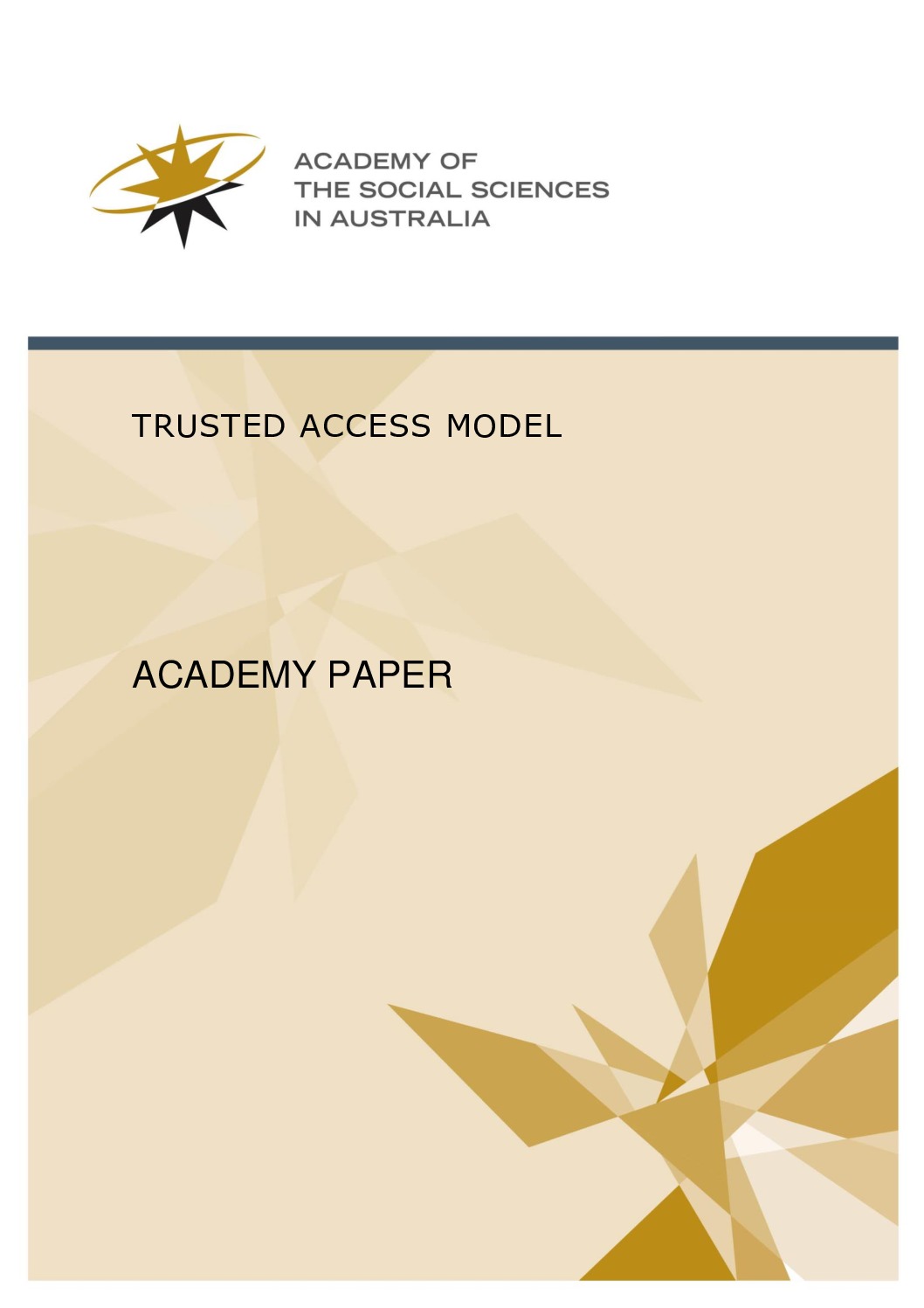 Academy Paper 4 2016 Trusted Access Model pdf 1