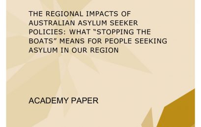 Academy Papers 6/2016- The regional impacts of Australian asylum seeker policies