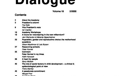 2000: Dialogue Volume 19 – Number 2