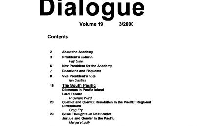 2000: Dialogue Volume 19 – Number 3