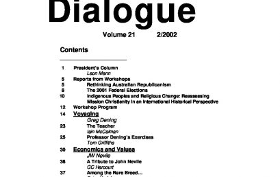 2002: Dialogue Volume 21 – Number 2