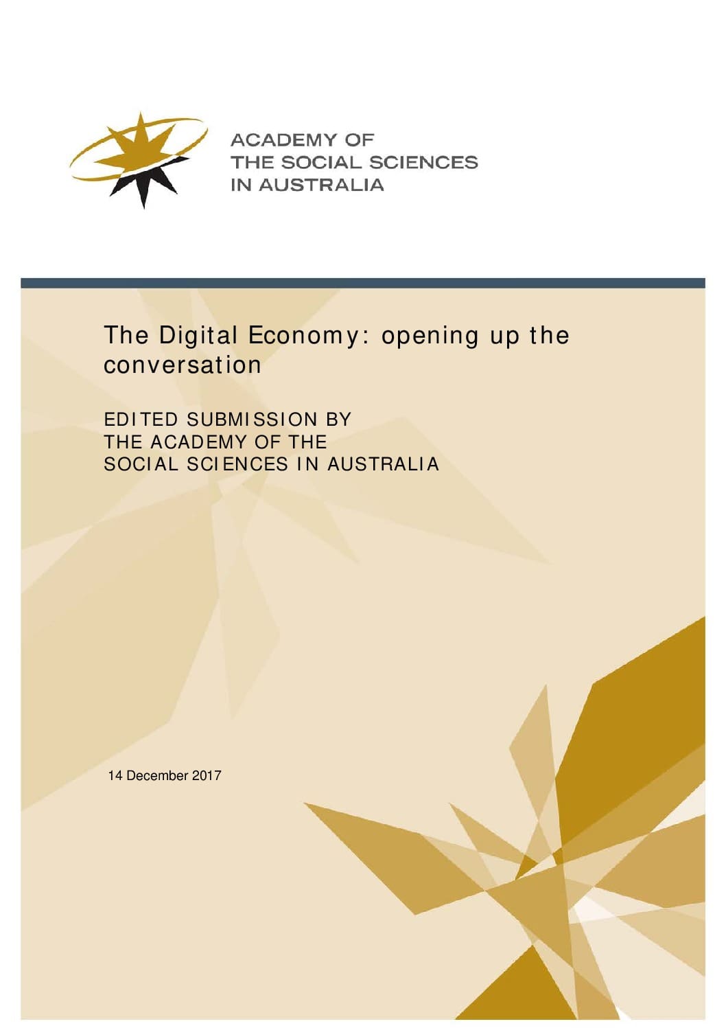 The Digital Economy opening up the conversation Academy of the