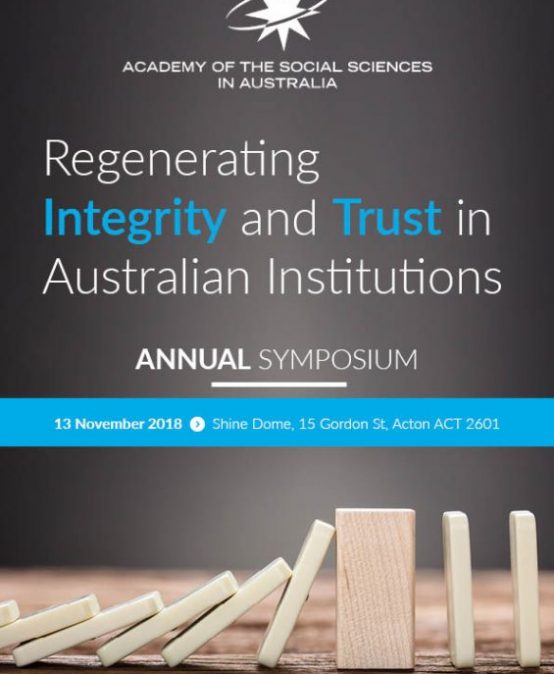 Regenerating Integrity and Trust in Australian Institution