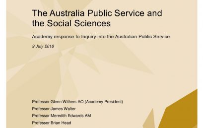 Academy response to Inquiry into the Australian Public Service 2018