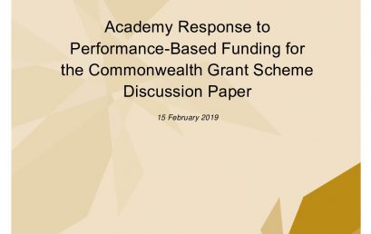 Academy Response to Performance-Based Funding for the Commonwealth Grant Scheme  Discussion Paper