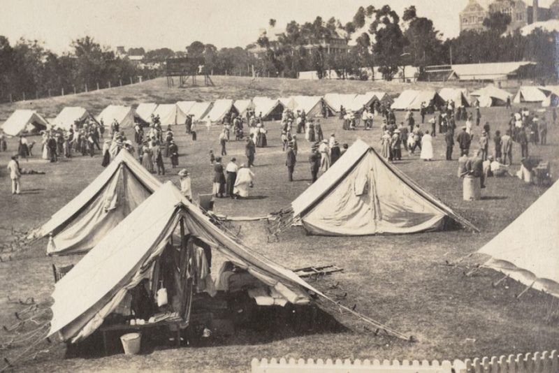 Quarantine camp at Albury
