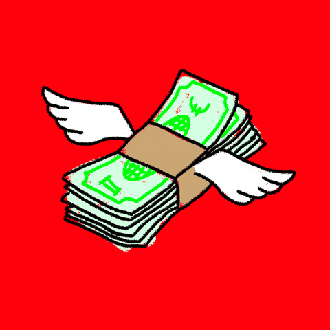 Flying money giphy