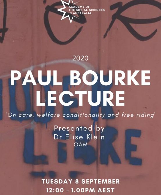 Dr Elise Klein OAM: 2020 Paul Bourke Lecture