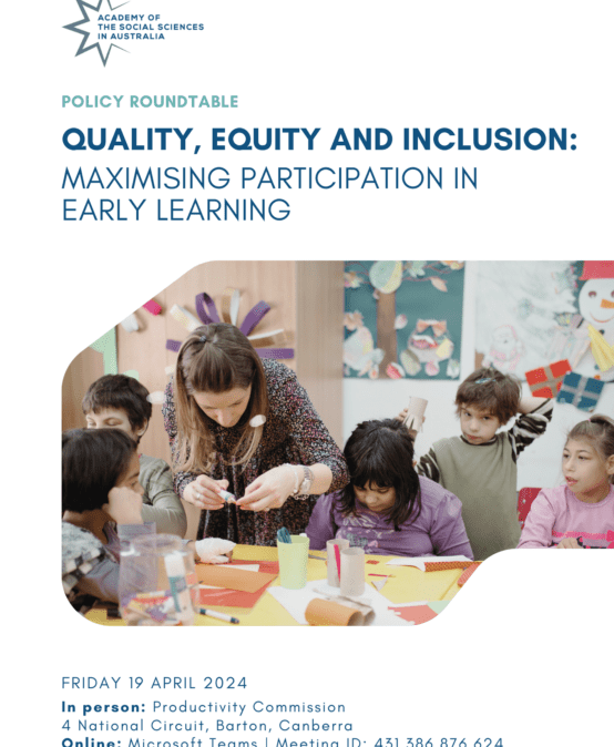 Quality, equity and inclusion: Maximising participation in early learning