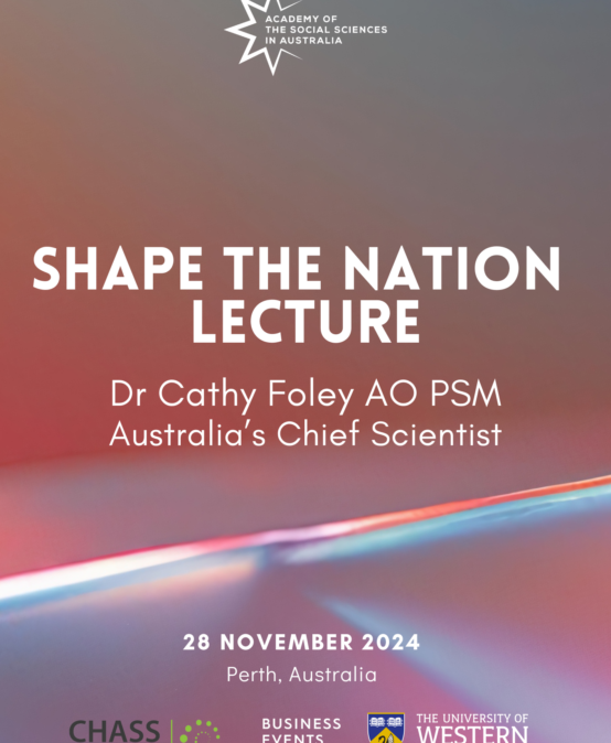 2024 Shape the Nation Lecture: Dr Cathy Foley AO PSM