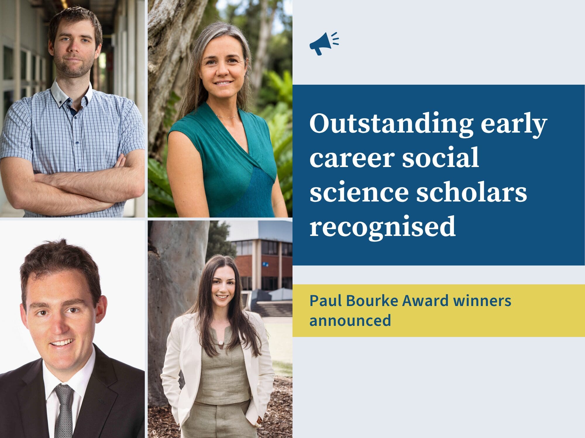 Academy recognises four outstanding early career social science scholars